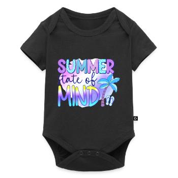 Été surf croatie plage paradis ambiance de fête États-Unis - Body à manches courtes Premium Bébé - noir - Devant