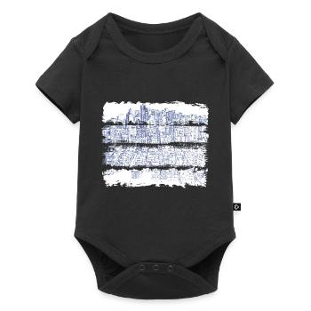 Ville usa illinois america travel états-unis - Body à manches courtes Premium Bébé - noir - Devant