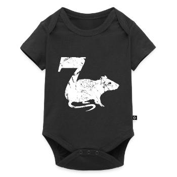 PUNKROCK rats nr. 7 - used look - mouse - rat - Baby Premium short-sleeve bodysuit - black - Front
