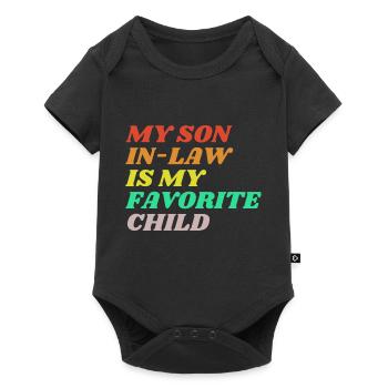 My son in law - Baby Premium short-sleeve bodysuit - black - Front