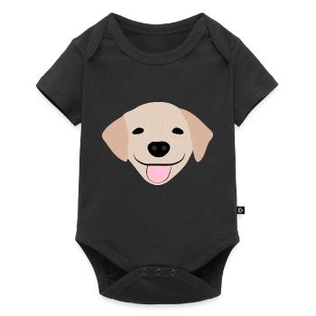 Golden Retriever 2 - Body à manches courtes Premium Bébé - noir - Devant