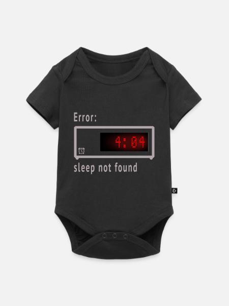 Error - Baby Premium Kurzarmbody - Schwarz