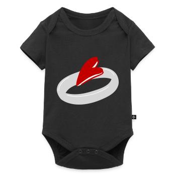 wedding rings for engagement 3 - Baby Premium short-sleeve bodysuit - black - Front
