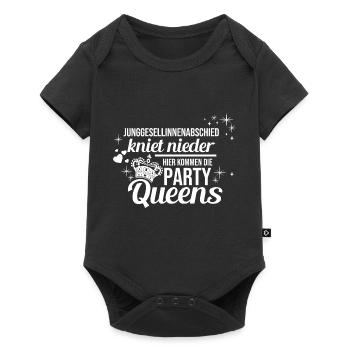 Braut Junggesellinnenabschied Junggesellenabschied - Baby Premium Kurzarmbody - Schwarz - Vorne