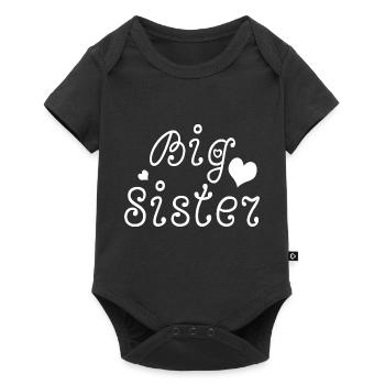 big sister - Baby Premium short-sleeve bodysuit - black - Front