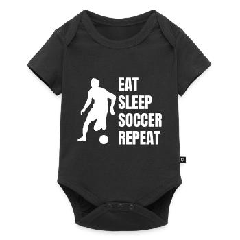 Fußballspieler Fußballdesign Fußballmannschaft - Baby Premium Kurzarmbody - Schwarz - Vorne