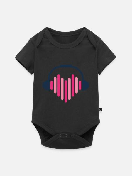MUSIK - Baby Premium Kurzarmbody - Schwarz