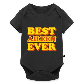 Aileen Prénom Drôle de cadeau - Body à manches courtes Premium Bébé - noir - Devant