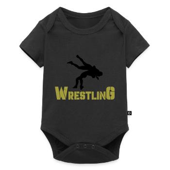 Wrestling - Baby Premium short-sleeve bodysuit - black - Front