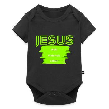 Jesus WWL - Baby Premium short-sleeve bodysuit - black - Front