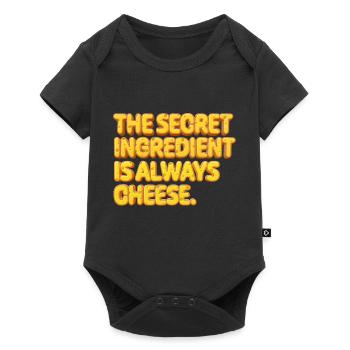 Secret Ingredient | Cheese - Baby Premium short-sleeve bodysuit - black - Front