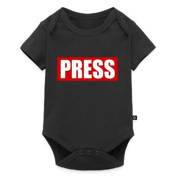 Press - Body à manches courtes Premium Bébé - noir - Devant