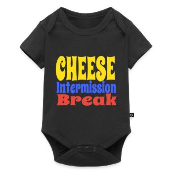 CheeseIntermissionBreakVect - Baby Premium short-sleeve bodysuit - black - Front