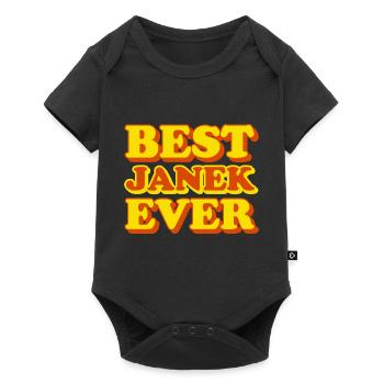 Janek Prénom Drôle Cadeau - Body à manches courtes Premium Bébé - noir - Devant