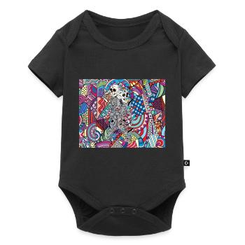 4 Original - Baby Premium Kurzarmbody - Schwarz - Vorne