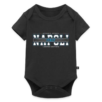 NAPOLI - Baby Premium Kurzarmbody - Schwarz - Vorne
