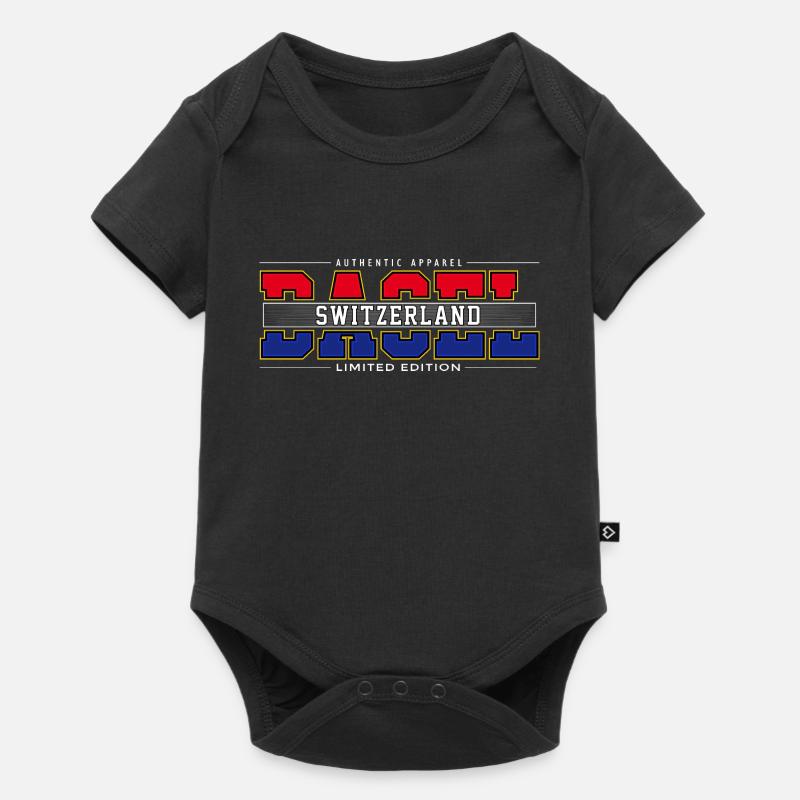 BASEL - Baby Premium Kurzarmbody - Schwarz