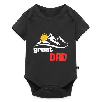 Toller Papa - Baby Premium Kurzarmbody - Schwarz - Vorne