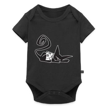 Dice Cat Funny Role Playing Cat RPG - Baby Premium short-sleeve bodysuit - black - Front