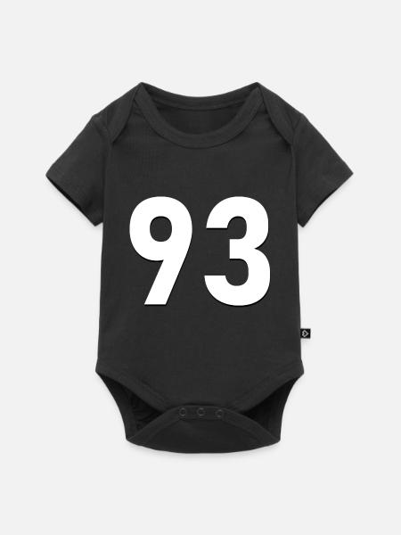 93 - Baby Premium Kurzarmbody - Schwarz