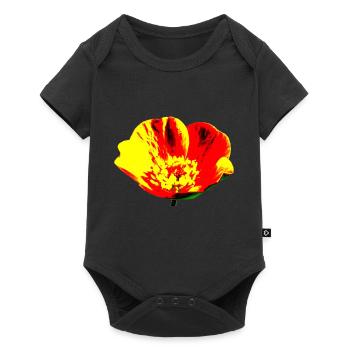 Flower, A731178 1 - Baby Premium short-sleeve bodysuit - black - Front