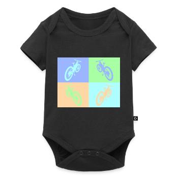 MTB Pop Art pastel - Baby Premium short-sleeve bodysuit - black - Front