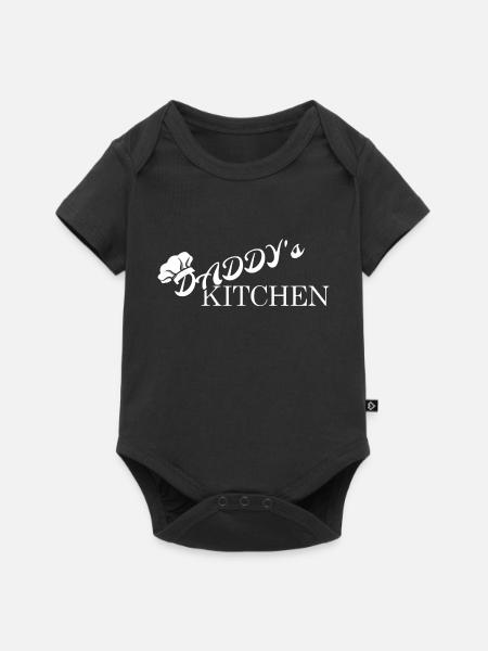 DADDY´s KITCHEN - Baby Premium Kurzarmbody - Schwarz