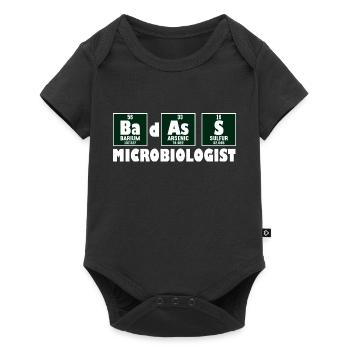Funny Prime Element Badass Microbiologist - Baby Premium short-sleeve bodysuit - black - Front
