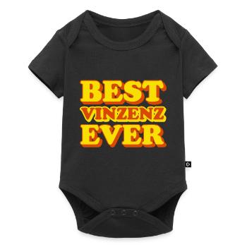 Vinzenz First Name Funny Gift - Baby Premium short-sleeve bodysuit - black - Front