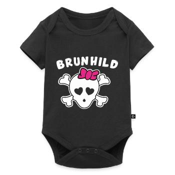 Pirate Brunhild Design pour les filles et les femmes - Body à manches courtes Premium Bébé - noir - Devant