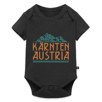 Carinthia Austria Flag Coat of Arms Mountains - Baby Premium short-sleeve bodysuit - black - Front