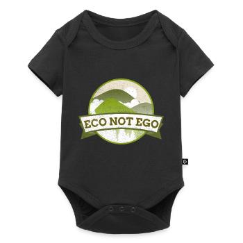 L’éco et non l’ego - Body à manches courtes Premium Bébé - noir - Devant