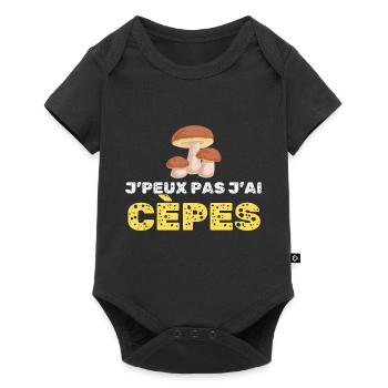 Je Pas J Ai Cèpes - Body à manches courtes Premium Bébé - noir - Devant