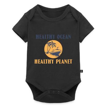 Marine Conservation - Baby Premium short-sleeve bodysuit - black - Front