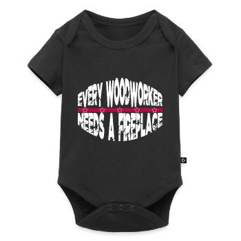 wood carpenter jokes tshirts carpenter best - Baby Premium short-sleeve bodysuit - black - Front