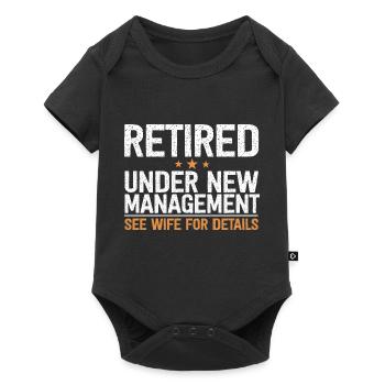 Funny Retirement Party Dad Grandpa Father's Day - Baby Premium short-sleeve bodysuit - black - Front