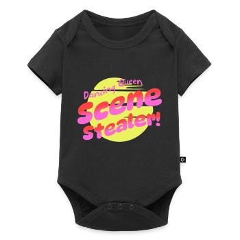 Dancing Queen Girl Retro Party Disco Music Dancer - Body à manches courtes Premium Bébé - noir - Devant