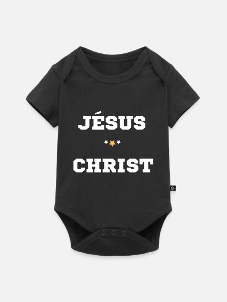 JESUS CHRISTUS - Baby Premium Kurzarmbody - Schwarz