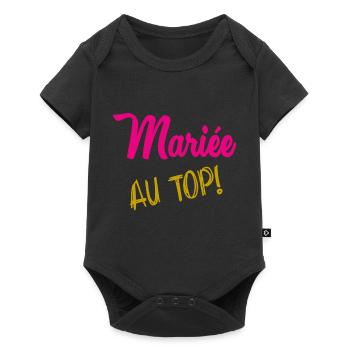 I CAN'T I'M MARRIED - Baby Premium short-sleeve bodysuit - black - Front