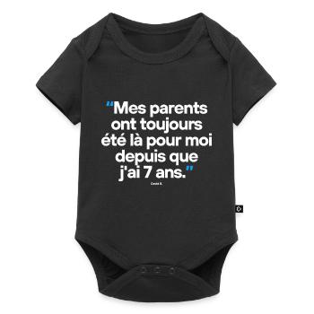 Citation célèbre footballeur - Body à manches courtes Premium Bébé - noir - Devant