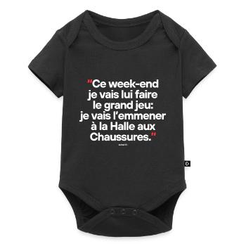 H - Citation célèbre de séries TV / films - Body à manches courtes Premium Bébé - noir - Devant