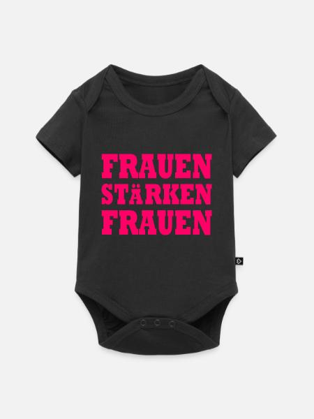 frauen stärken frauen - Baby Premium Kurzarmbody - Schwarz