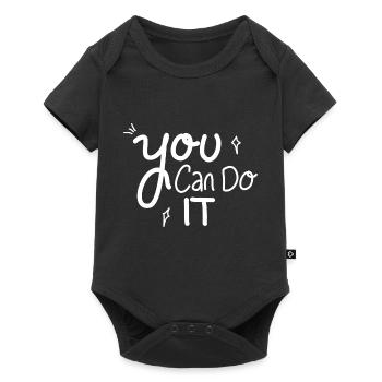 You Can Do It - Baby Premium short-sleeve bodysuit - black - Front