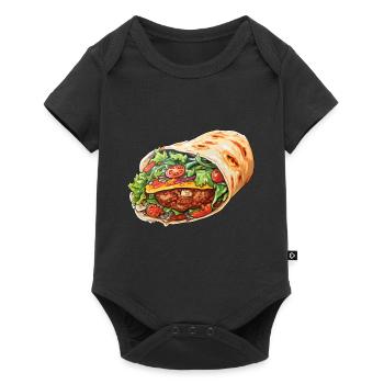 Kebab roll - Baby Premium short-sleeve bodysuit - black - Front