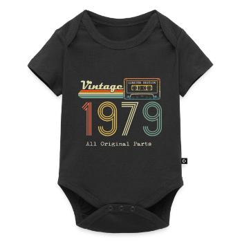 1979 Original 1979 Vintage Vintage Retro Jahrestag - Baby Premium Kurzarmbody - Schwarz - Vorne