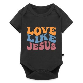 Love Like Jesus - Baby Premium Kurzarmbody - Schwarz - Vorne