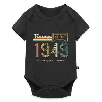 1949 Original 1949 Vintage Vintage rétro anniversa - Body à manches courtes Premium Bébé - noir - Devant