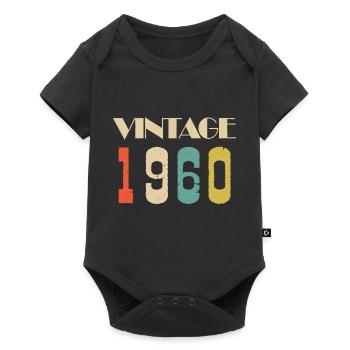 1987 Vintage Édition limitée Cadeau - Body à manches courtes Premium Bébé - noir - Devant
