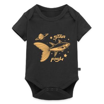 Space Space - Star Fish - Pun - Baby Premium short-sleeve bodysuit - black - Front
