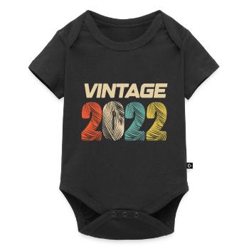 Vintage 2022 Retro - Best Seller - Baby Premium short-sleeve bodysuit - black - Front